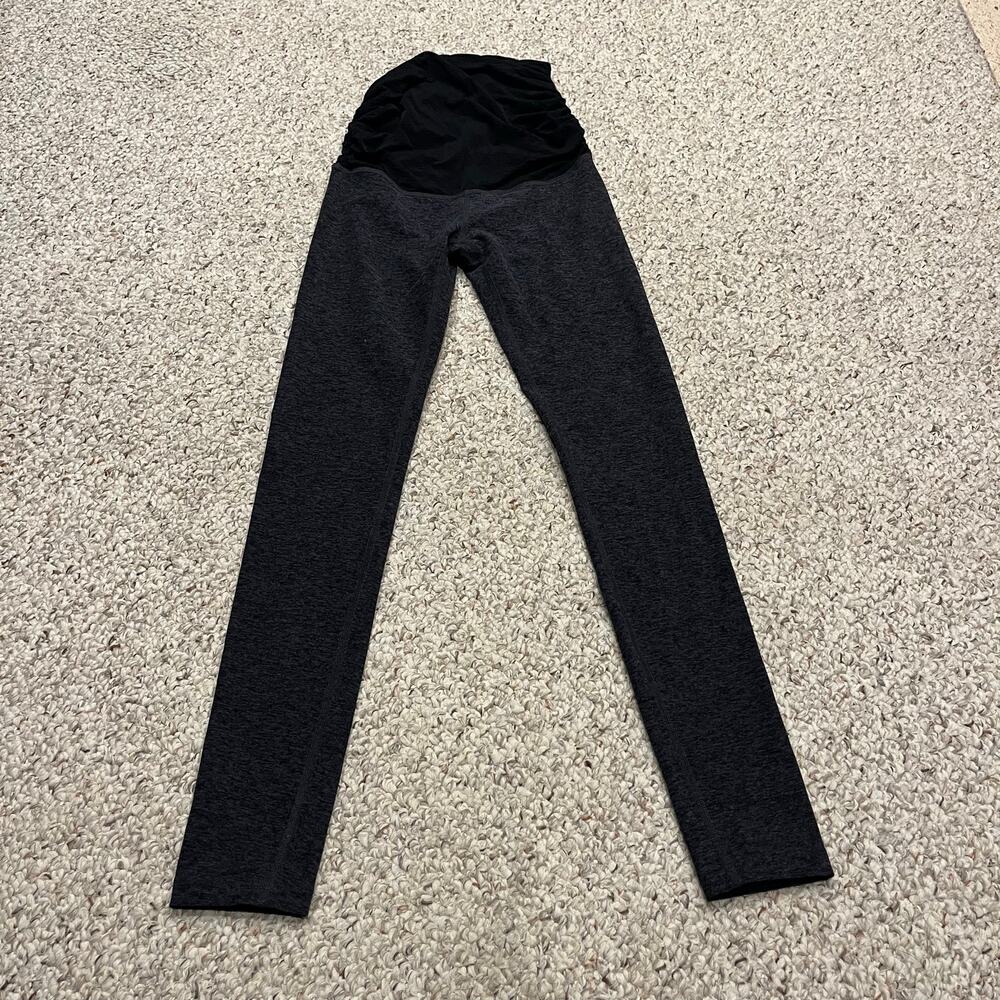 Beyond Yoga Beyond The Bump Maternity Leggings S Gray Athleisure Gym Workout